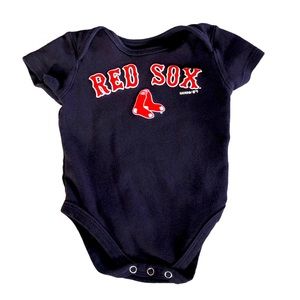 Boston Red Sox Baby Onesie. Genuine Merchandise by GEN2. 3/6M